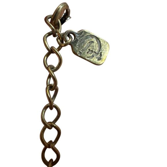 You&I Tiered Brown Tigers Eye Stone Beaded Cross Pendant Necklace - Picture 3 of 4